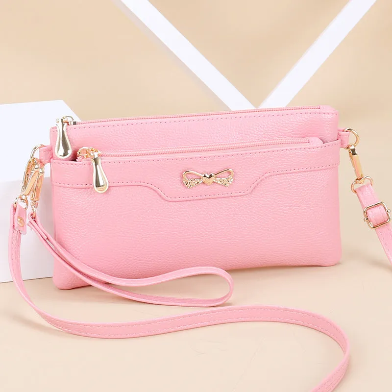 Women's Fashion Pouches Korean Versatile Simple Mobile Crossbody Bags