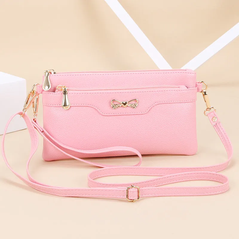 Women's Fashion Pouches Korean Versatile Simple Mobile Crossbody Bags