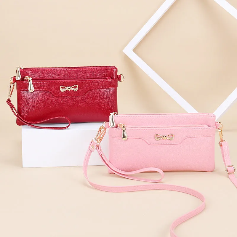 Women's Fashion Pouches Korean Versatile Simple Mobile Crossbody Bags