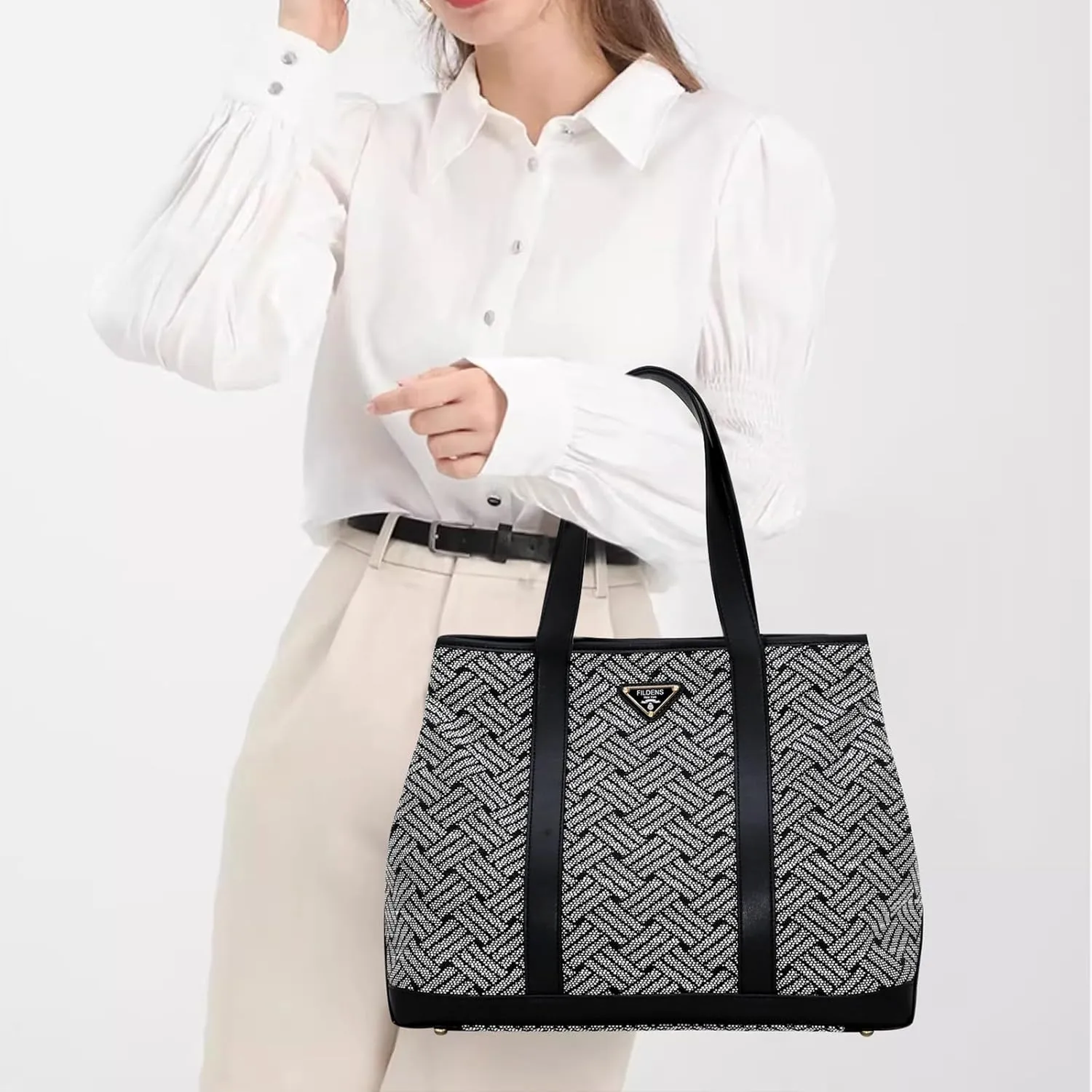 Women's Fashion Simple Tote Shoulder Bag Tote Bag