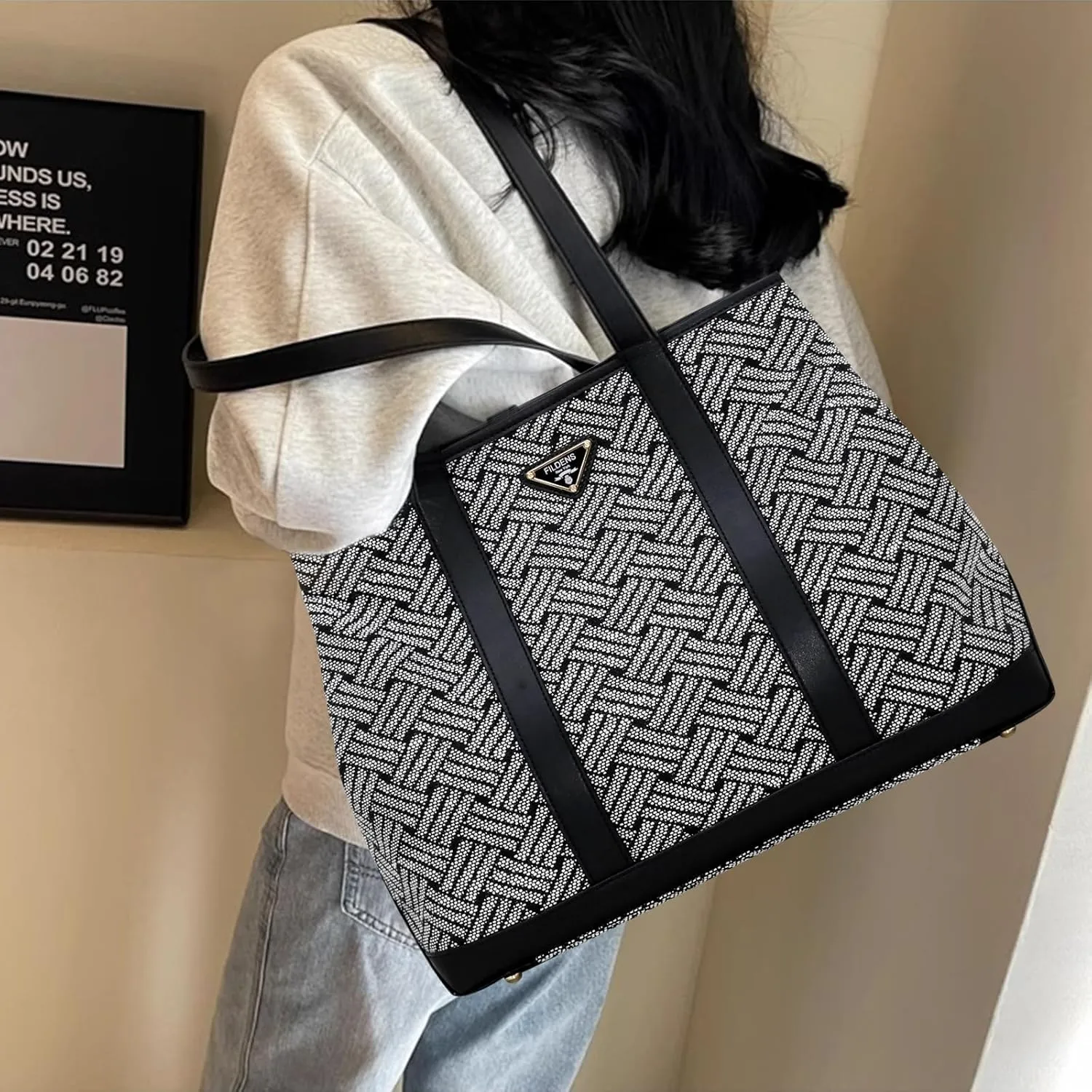 Women's Fashion Simple Tote Shoulder Bag Tote Bag