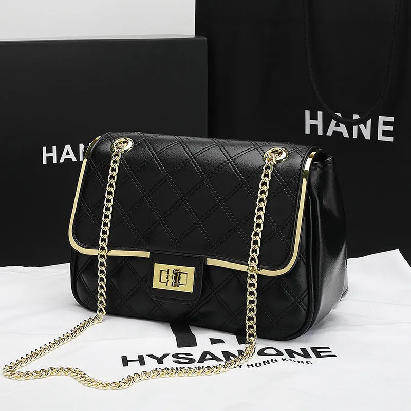 Women's Fashion Underarm Korean Style Simple Summer Rhombus Crossbody Bags
