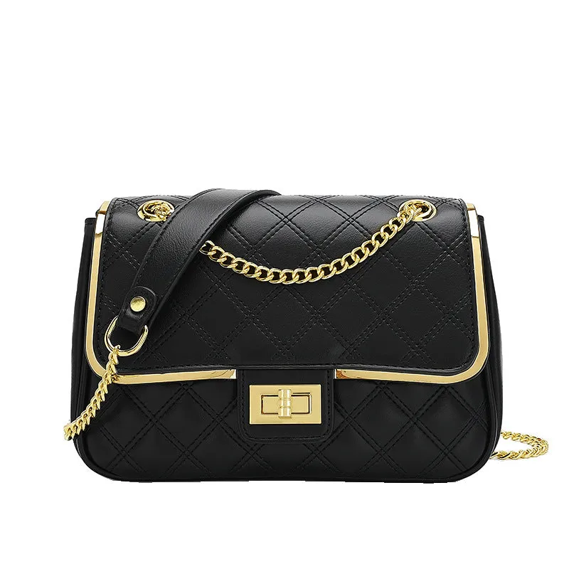 Women's Fashion Underarm Korean Style Simple Summer Rhombus Crossbody Bags