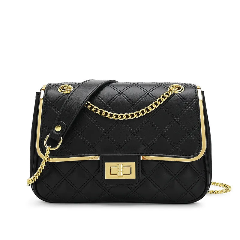 Women's Fashion Underarm Korean Style Simple Summer Rhombus Crossbody Bags