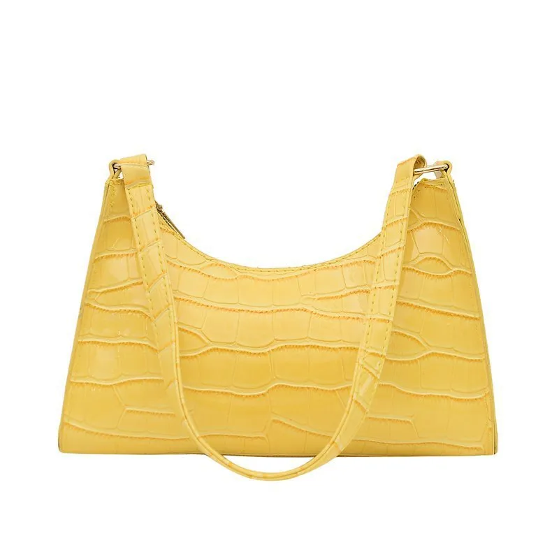 Women's Fashionable Stone Pattern Texture Western Style Leisure Bags