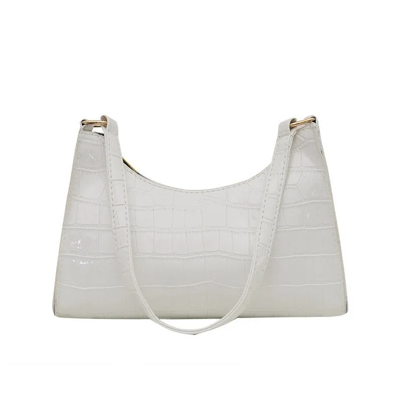 Women's Fashionable Stone Pattern Texture Western Style Leisure Bags
