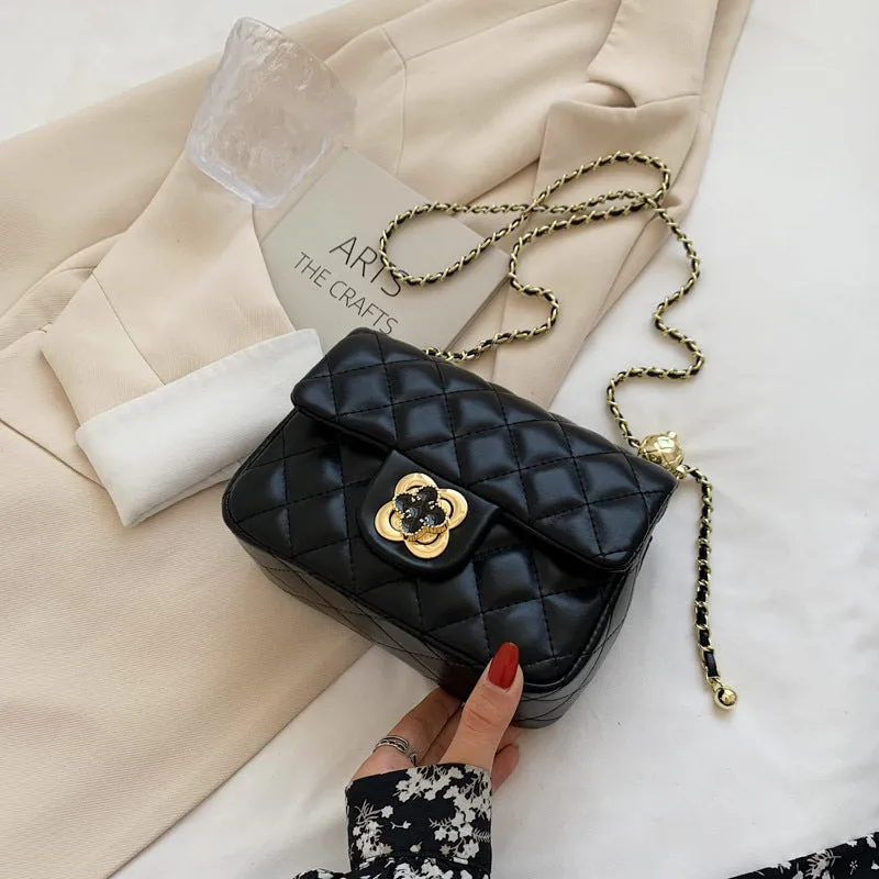 Women's Fat Golden Balls Classic Style Crossbody Bags