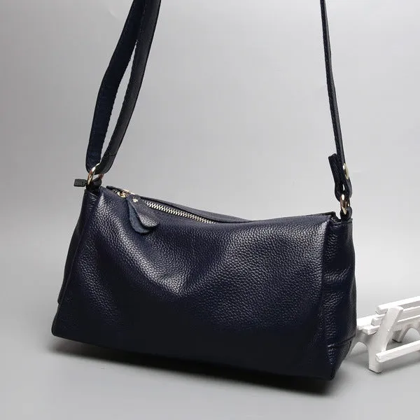 Women's Genuine Leather Simple Cowhide Soft Crossbody Bags