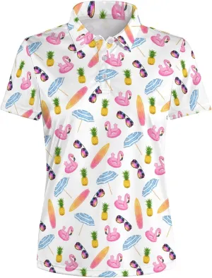 Women's Golf Shirts Dry Fit Moisture Wicking Polo Shirt Casual Short Sleeve Tennis Shirts