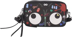 Women's Graffiti Printed Small Crossbody Bag Kawaii Envelope Handbag Shoulder Shoulder PU Crossbody Bag (Style 1,One Size)