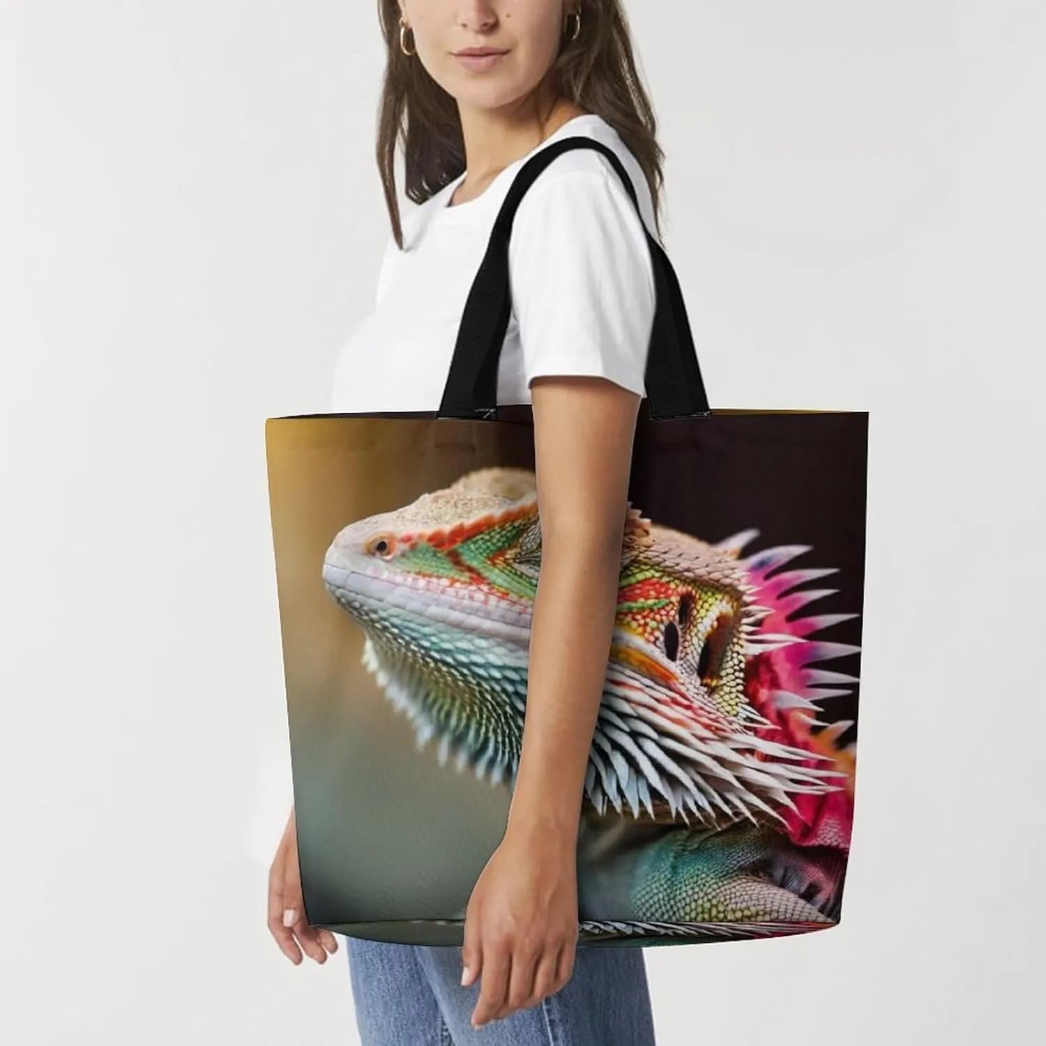 Women's Grocery Tote Bag, Multipurpose Large Shopping Shoulder Bag Reusable Storage Bags