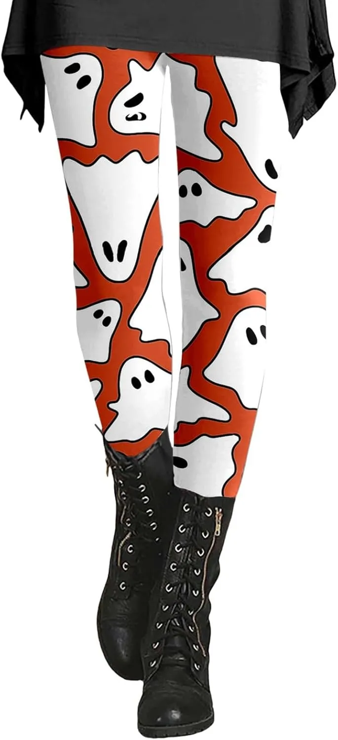 Women's Halloween Graphic Skinny Leggings Leggings Workout Sport Trousers Pants Womens Halloween Leggings 2024 Fall