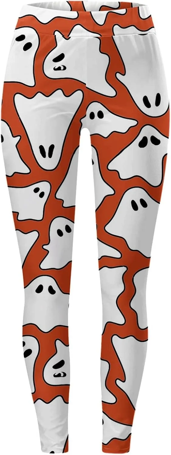 Women's Halloween Graphic Skinny Leggings Leggings Workout Sport Trousers Pants Womens Halloween Leggings 2024 Fall
