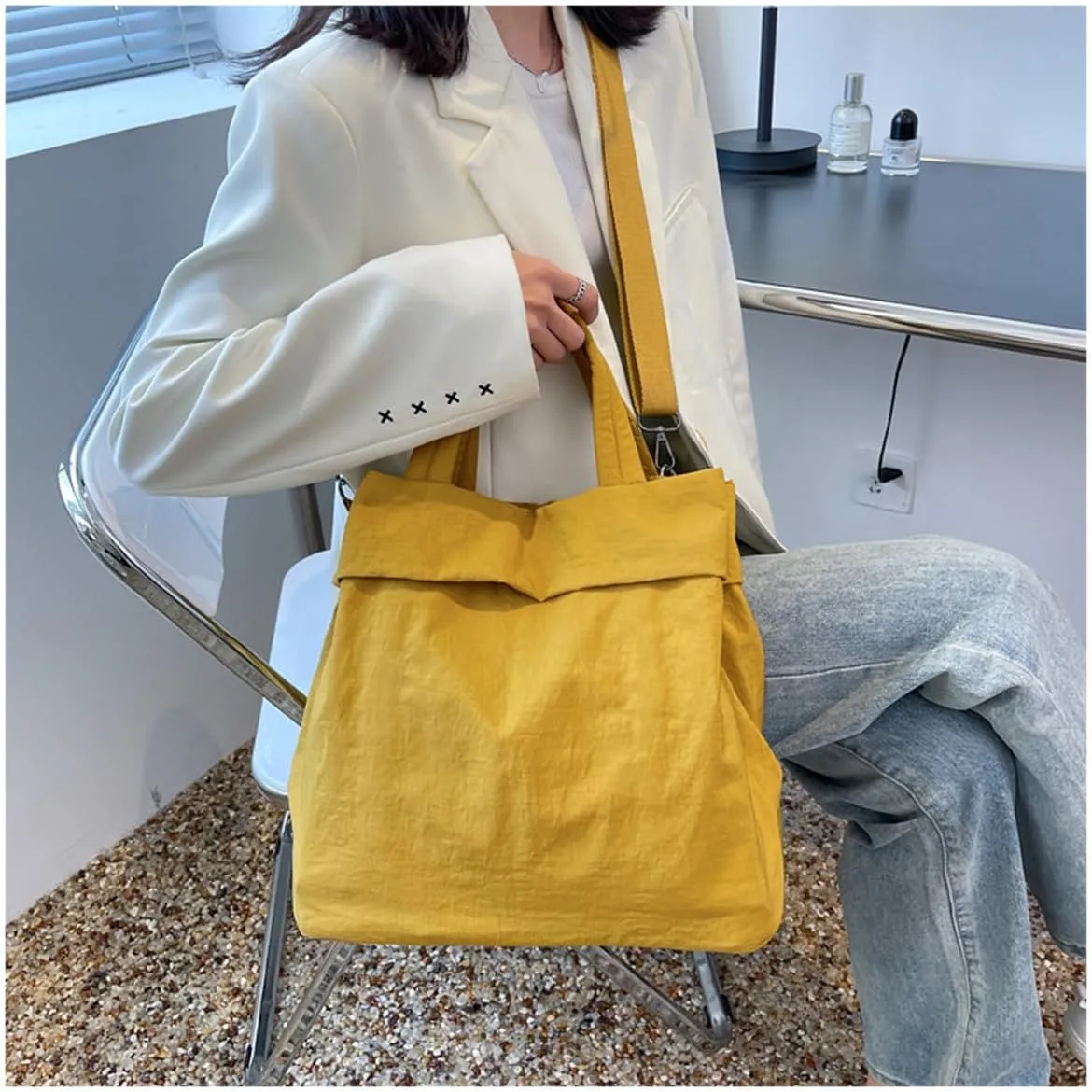 Women's handbag Japanese casual lightweight nylon cloth handbag shoulder crossbody bag
