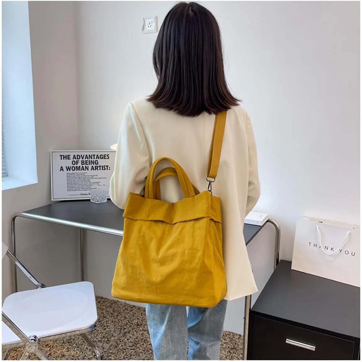 Women's handbag Japanese casual lightweight nylon cloth handbag shoulder crossbody bag