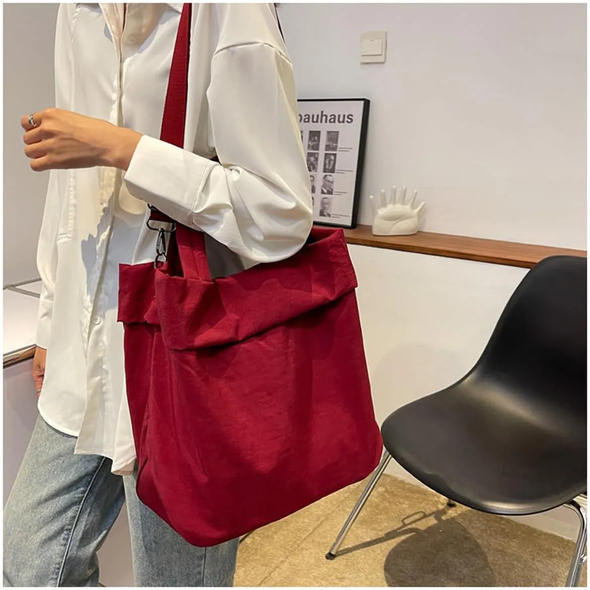 Women's handbag Japanese casual lightweight nylon cloth handbag shoulder crossbody bag
