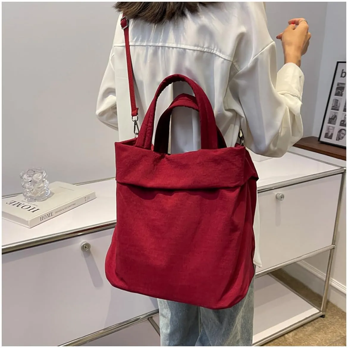 Women's handbag Japanese casual lightweight nylon cloth handbag shoulder crossbody bag