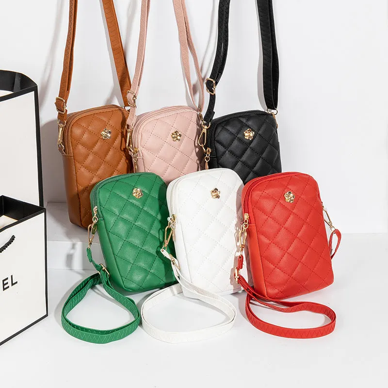 Women's Korean Simple Vertical Mobile Summer Crossbody Bags