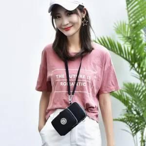 Women's Korean Style Mobile Halter Wrist Mini Phone Bags