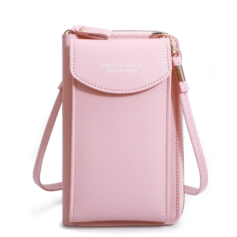 Women's Large Capacity Solid Color Fashion Simple Phone Bags