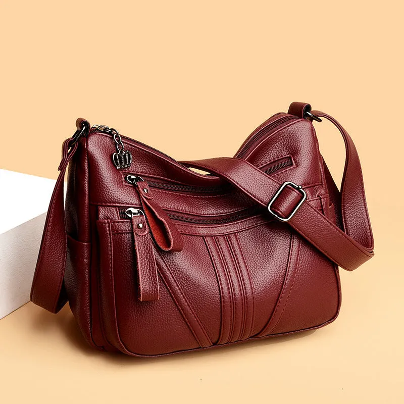 Women's Leather For Woman Fashion Soft Mother Crossbody Bags