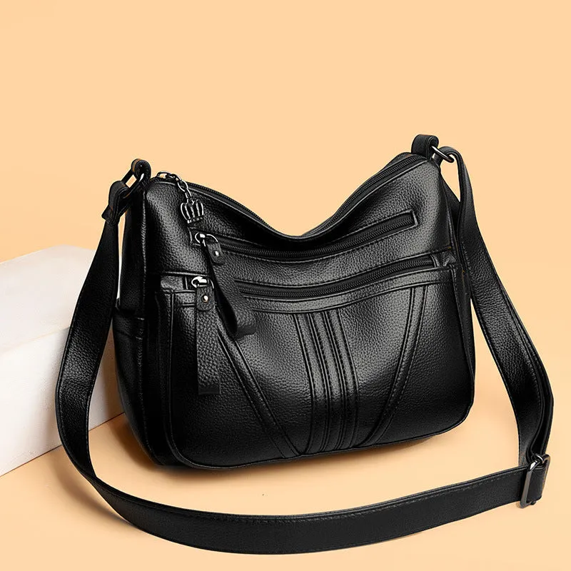 Women's Leather For Woman Fashion Soft Mother Crossbody Bags