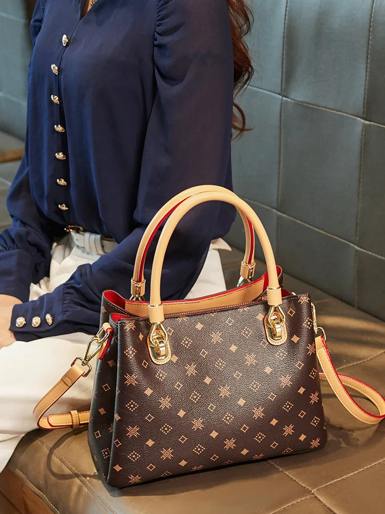 Women's Leather Trendy High-grade Fashion Generous Large Crossbody Bags