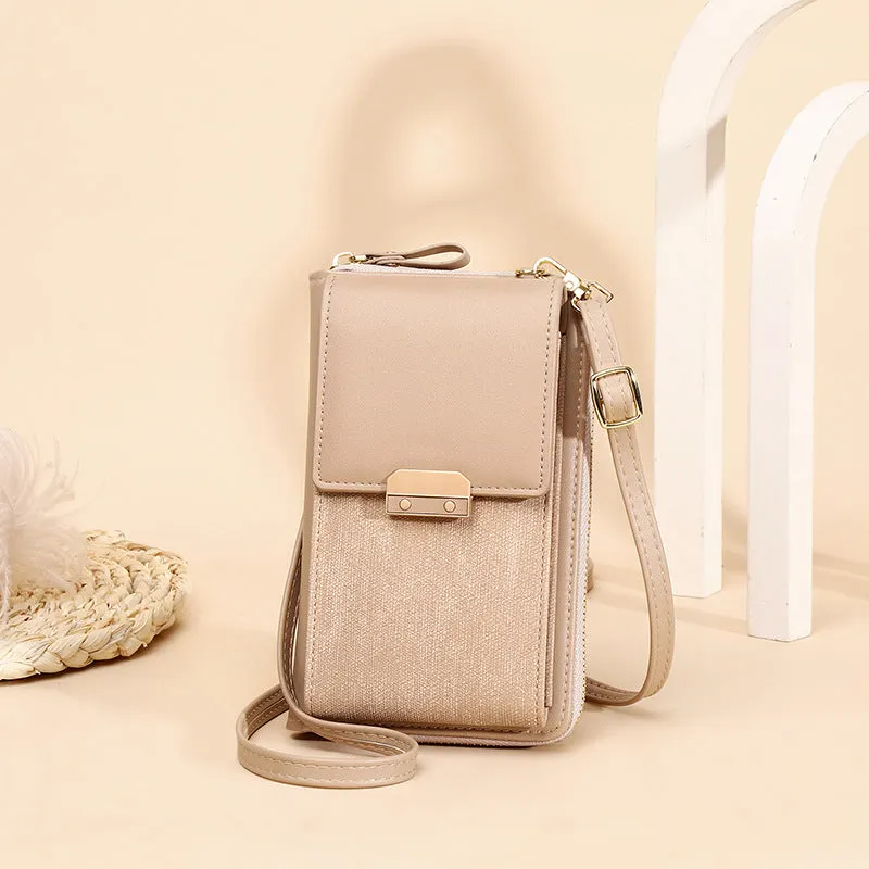 Women's Mobile Fashion Simple Korean Latch Crossbody Bags