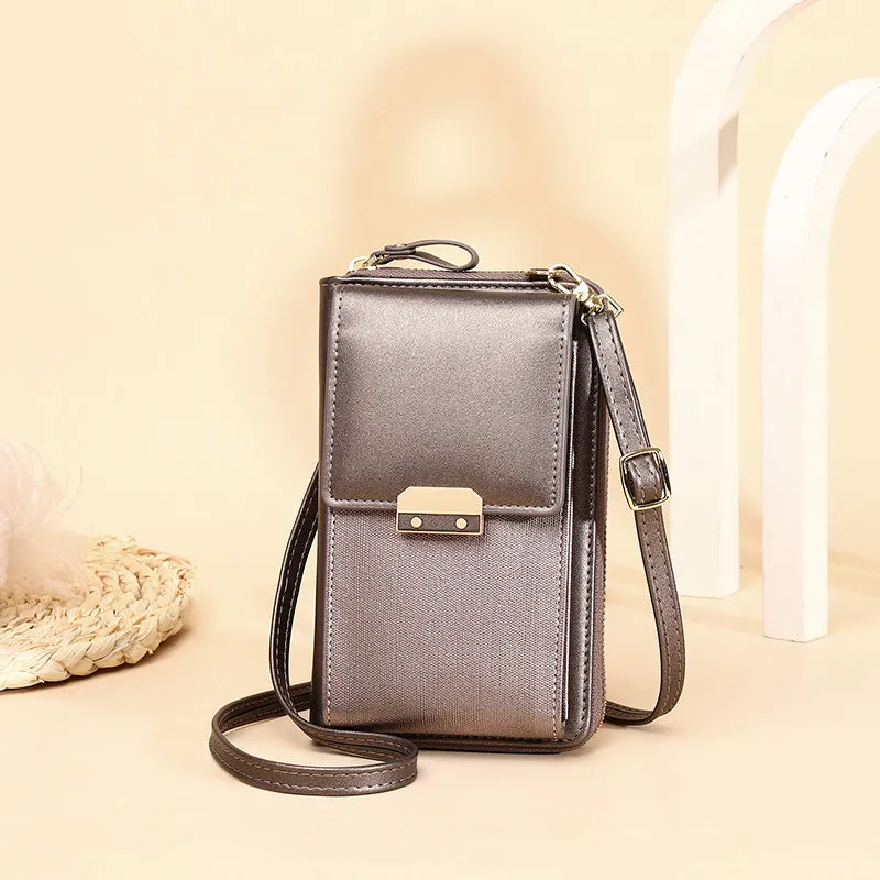 Women's Mobile Fashion Simple Korean Latch Crossbody Bags