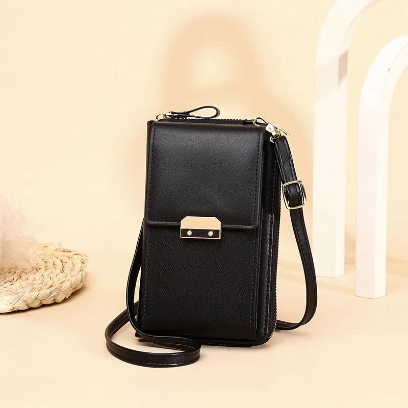 Women's Mobile Fashion Simple Korean Latch Crossbody Bags