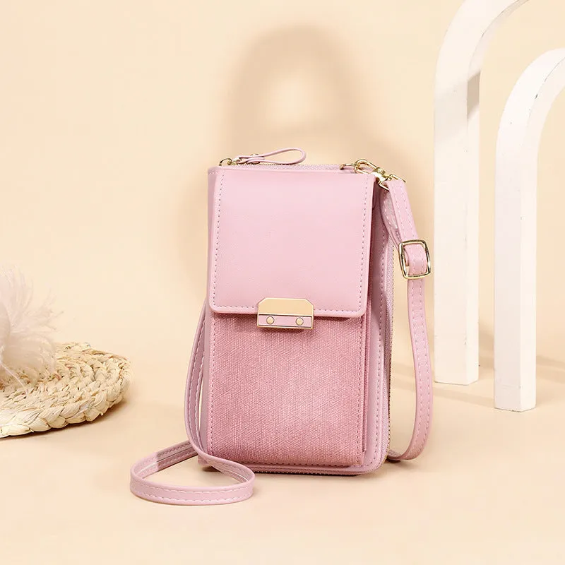 Women's Mobile Fashion Simple Korean Latch Crossbody Bags