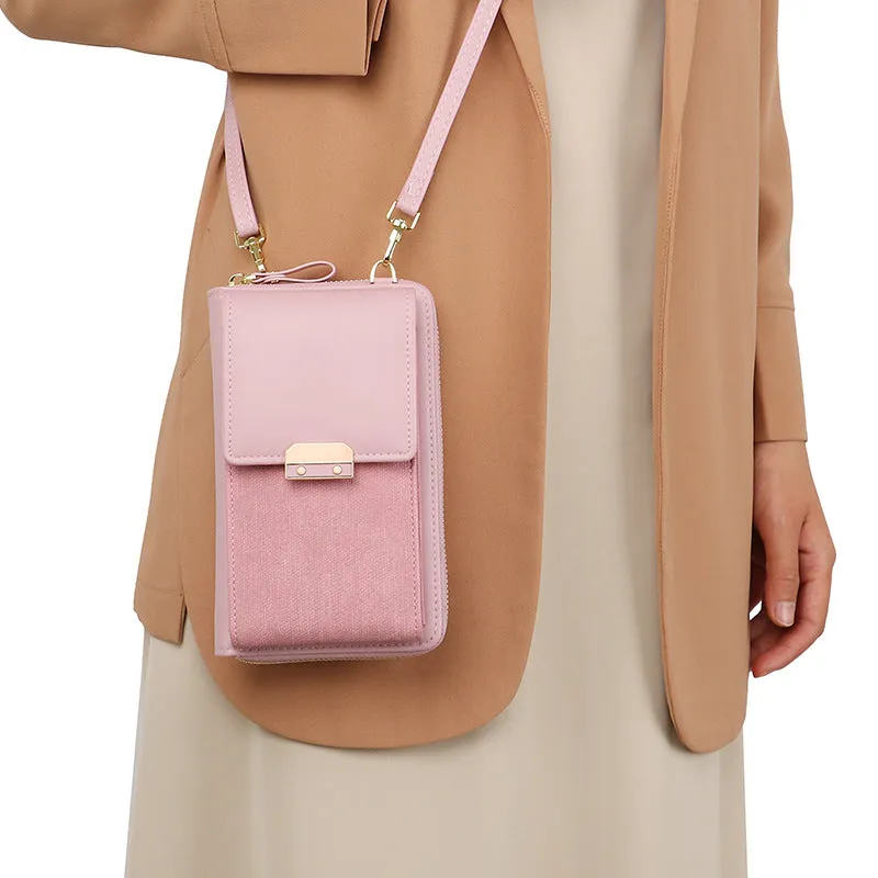 Women's Mobile Fashion Simple Korean Latch Crossbody Bags