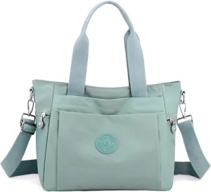 Women's Multi Pocket Zipper Canvas Handbag Nylon One Shoulder Crossbody Bag Waterproof And Anti Theft Strap Bag
