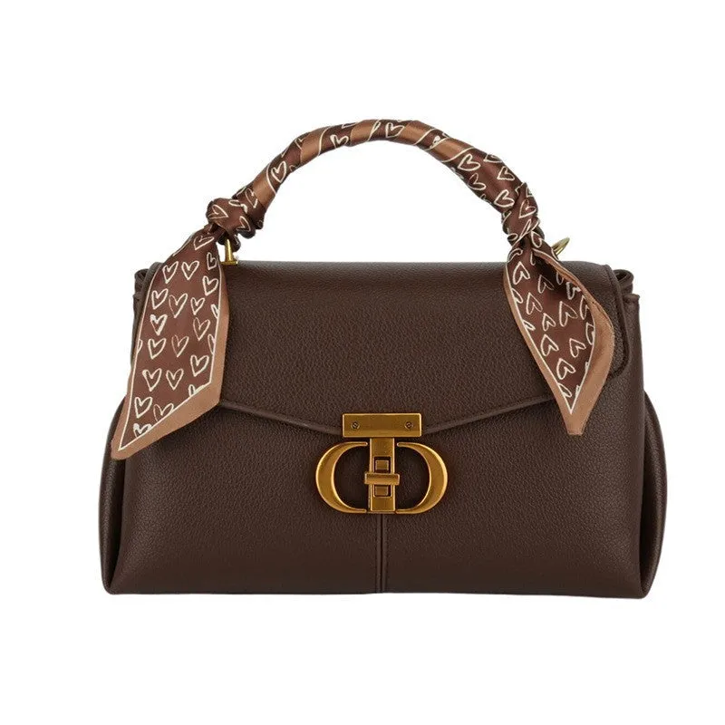Women's Niche Retro Latch High-grade Fashion Shoulder Bags