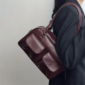 Women's Niche Underarm Large Capacity Retro Simple Shoulder Bags
