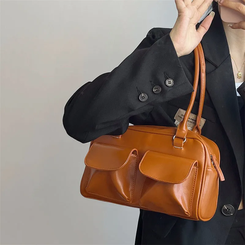 Women's Niche Underarm Large Capacity Retro Simple Shoulder Bags