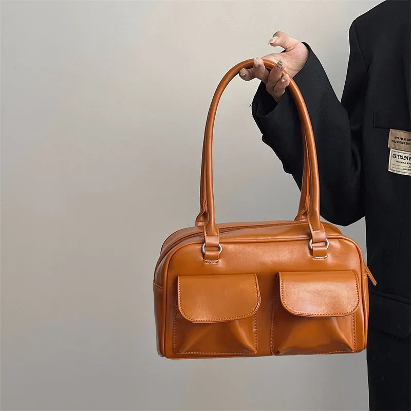Women's Niche Underarm Large Capacity Retro Simple Shoulder Bags
