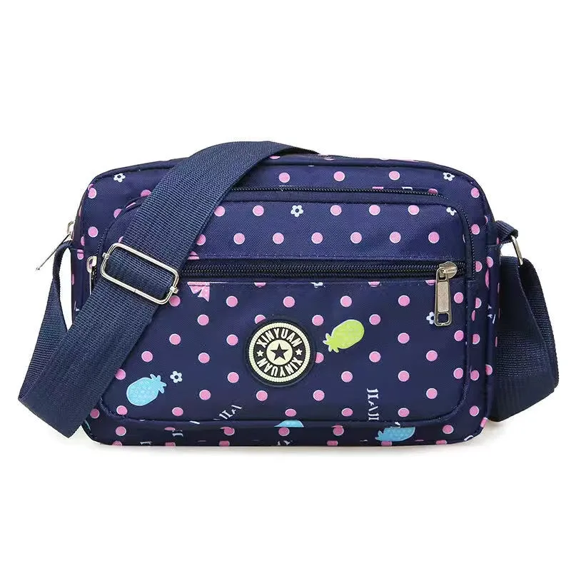 Women's Oxford Cloth Mother Nylon Flower Stall Crossbody Bags
