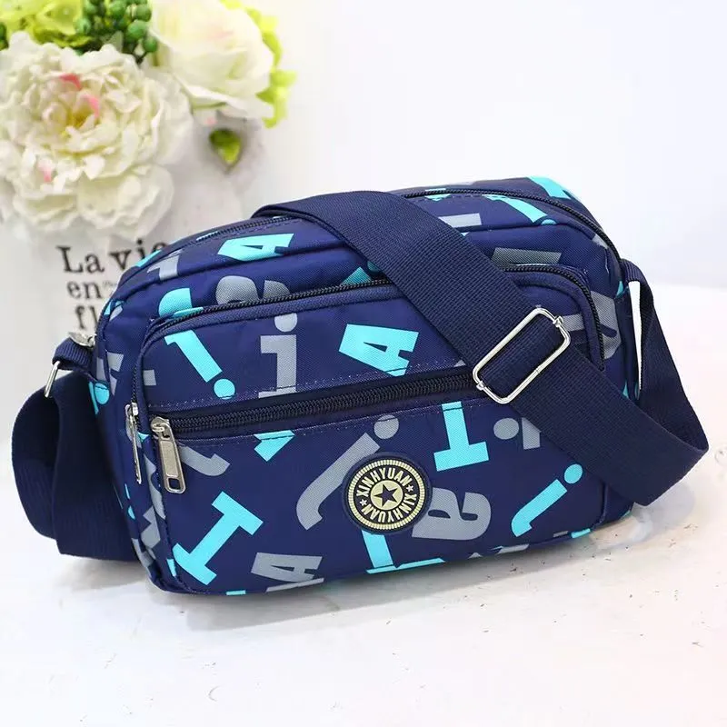 Women's Oxford Cloth Mother Nylon Flower Stall Crossbody Bags