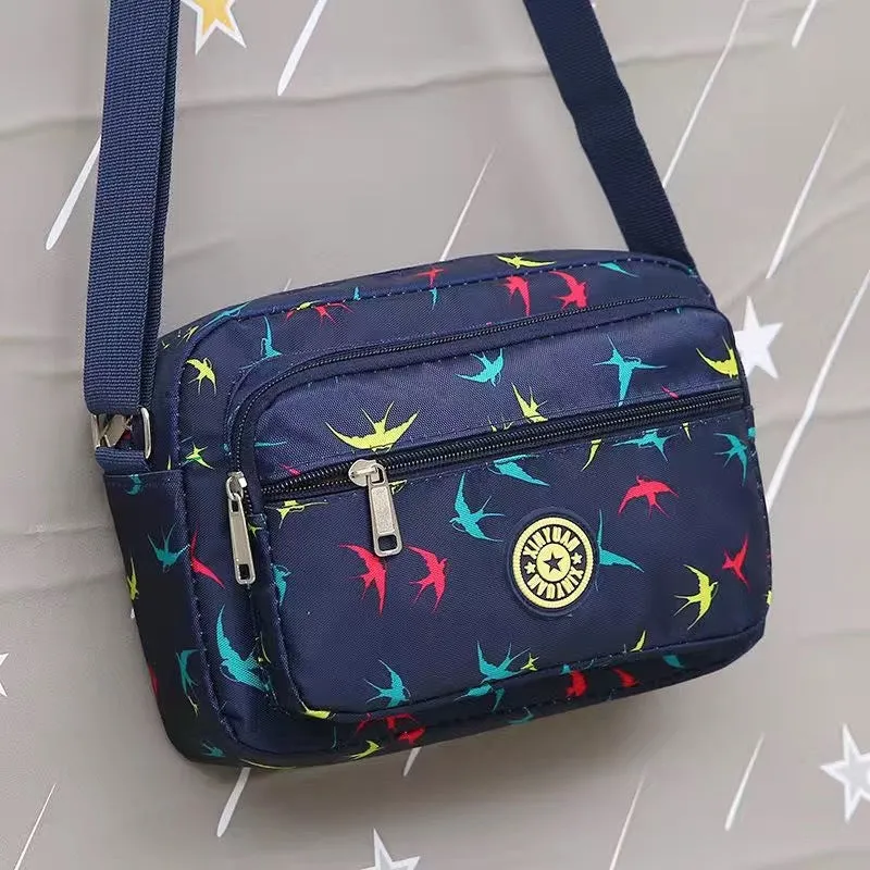 Women's Oxford Cloth Mother Nylon Flower Stall Crossbody Bags