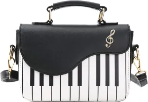 Women’s Piano Guitar Shape Crossbody Purse Bags Music Guitar Small Shoulder Bags Tote Purse