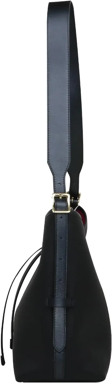 Women's Pleated Cowhide Single Shoulder Crossbody Bag