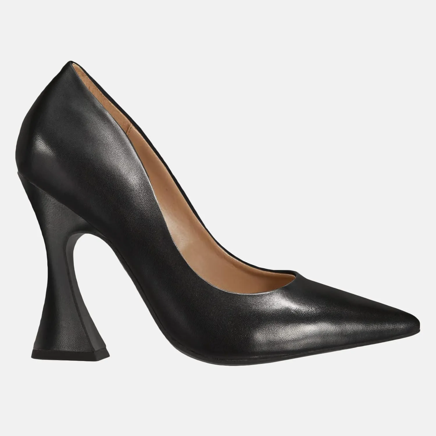 Women's Pointed Toe High Heel Pumps Closed Toe Flared Heel Slip-On Party Wedding Office Dress Shoes