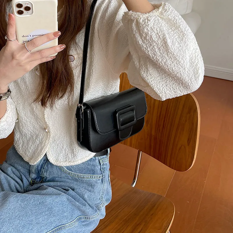 Women's Polly Design Fashion Baguette Retro Underarm Shoulder Bags