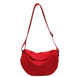 Women's Pretty Popular Fashionable Red Dumpling Shoulder Bags
