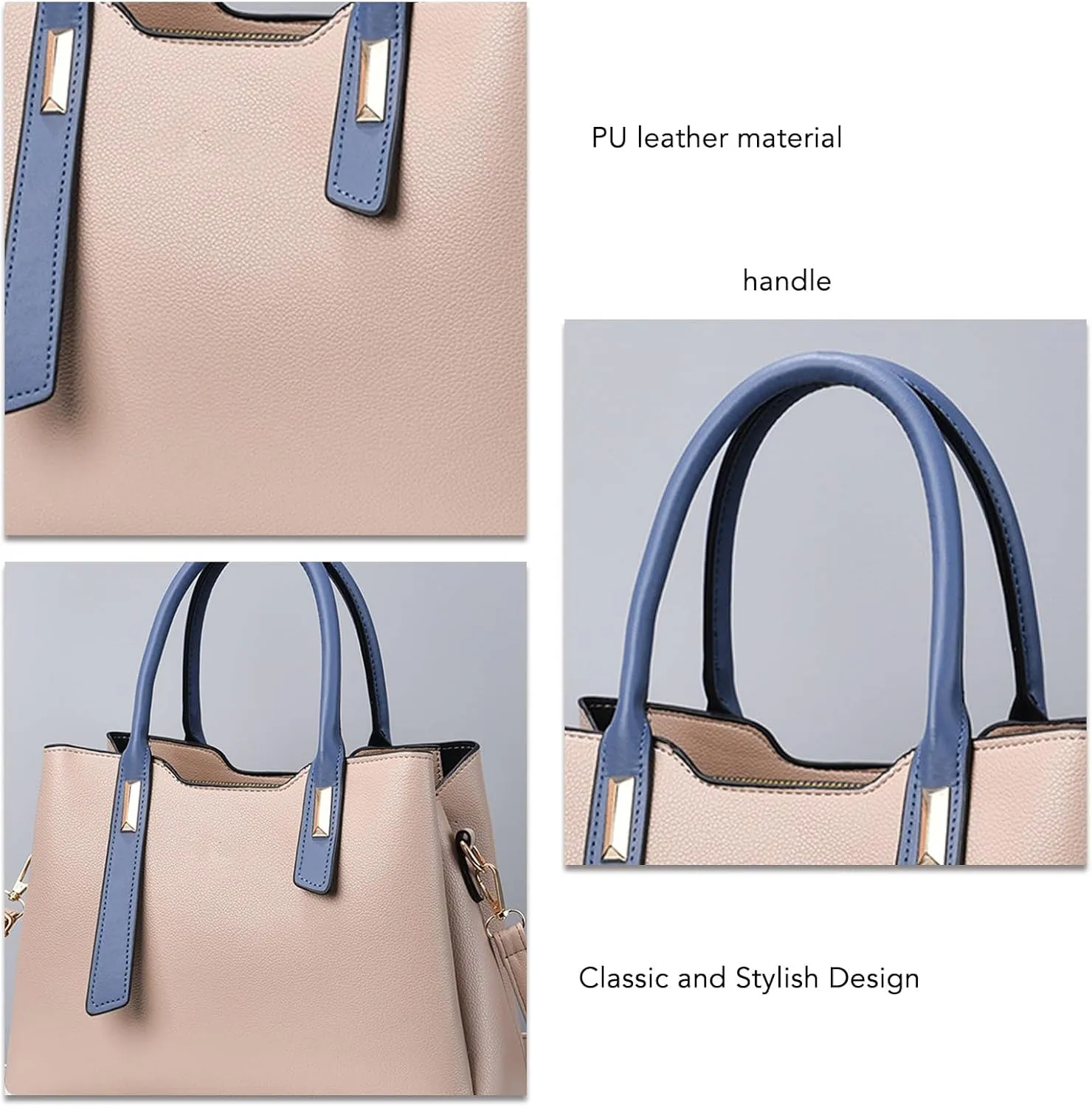 Women's PU Leather Handbag, Large Capacity Shoulder Purse, Design for Daily Use, Stylish and Versatile, Ideal Choice