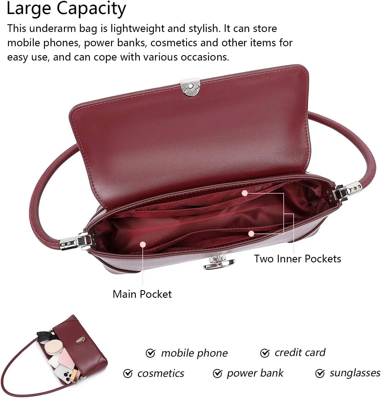 Women's PU Shoulder Bag Stylish and Practical bag