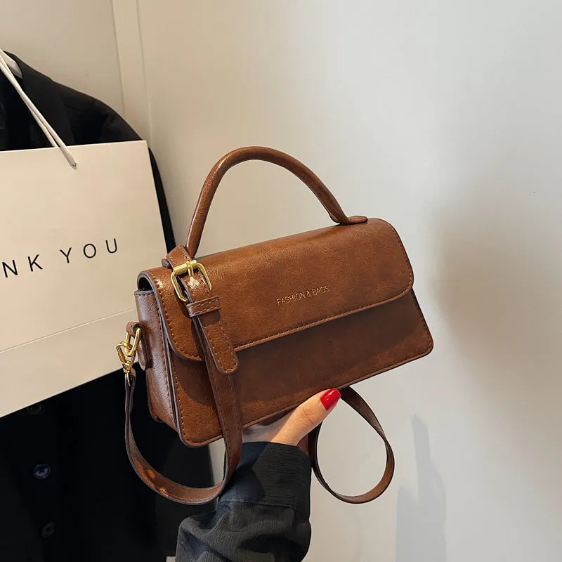 Women's Retro Fashion High Sense Portable Crossbody Bags