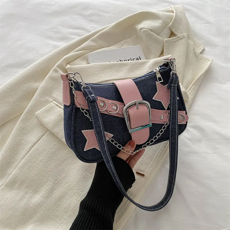 Women's Retro Minority Simple Underarm Fashion Portable Shoulder Bags