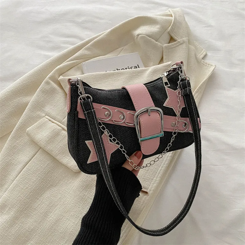 Women's Retro Minority Simple Underarm Fashion Portable Shoulder Bags